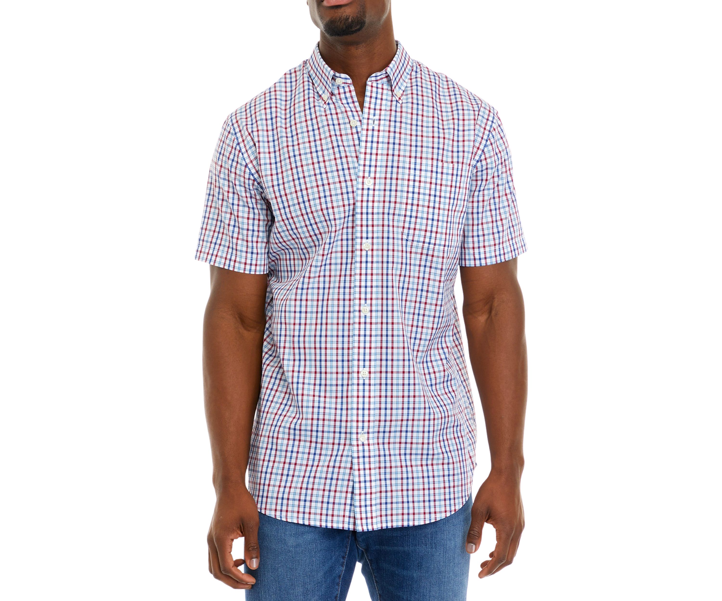 Easy Care Woven Plaid Shirt