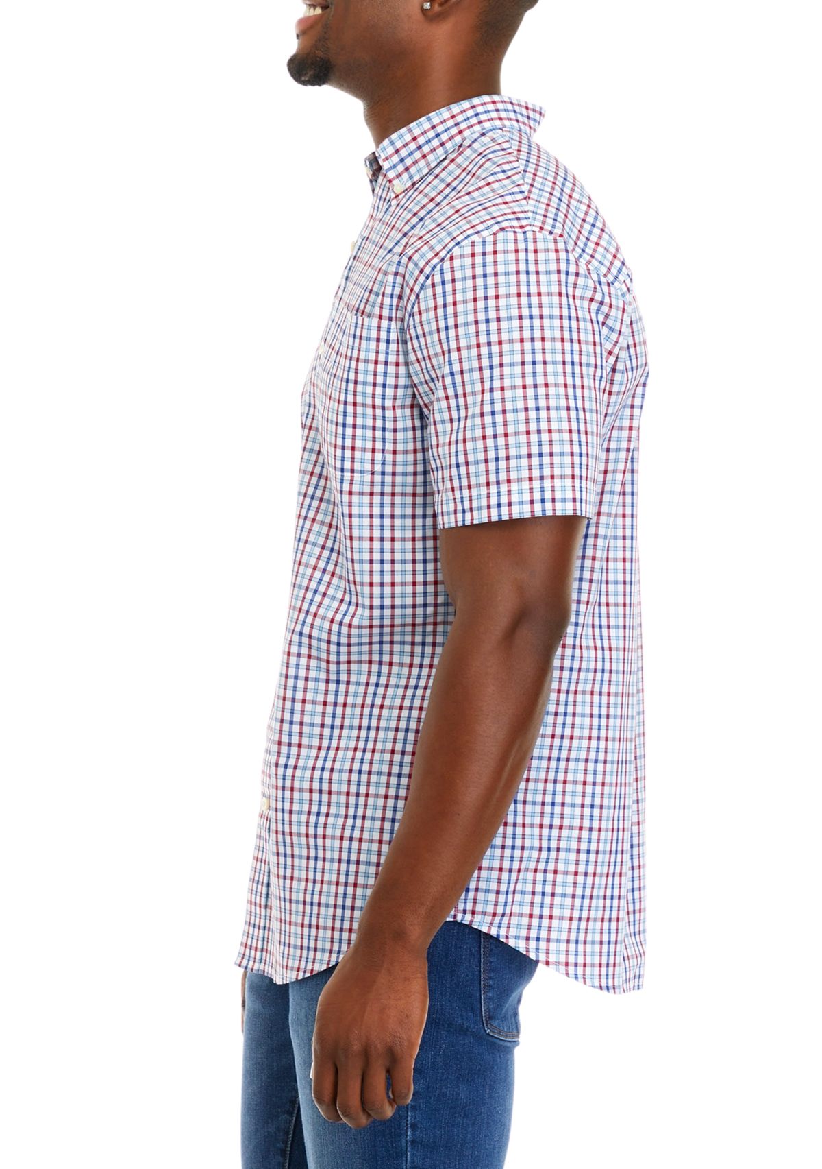 Easy Care Woven Plaid Shirt