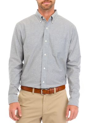 Saddlebred Men’s Long Sleeve Oxford Shirt, Teal, Small