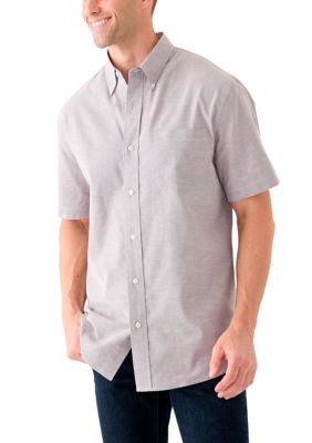 Saddlebred Men’s Short Sleeve Oxford Shirt, Medium