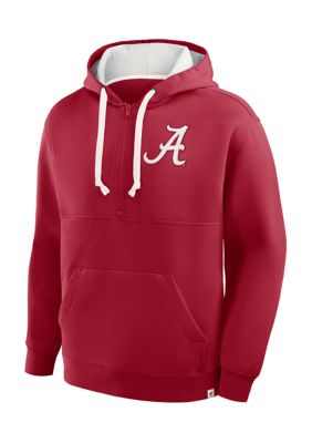 Fanatics Men's NCAA Alabama Crimson Tide Rise and Conquer Half-Zip Hoodie, Large