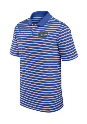 Fanatics Men's NCAA Florida Gators Striped Primary Logo Short Sleeve Polo Shirt, 2XL