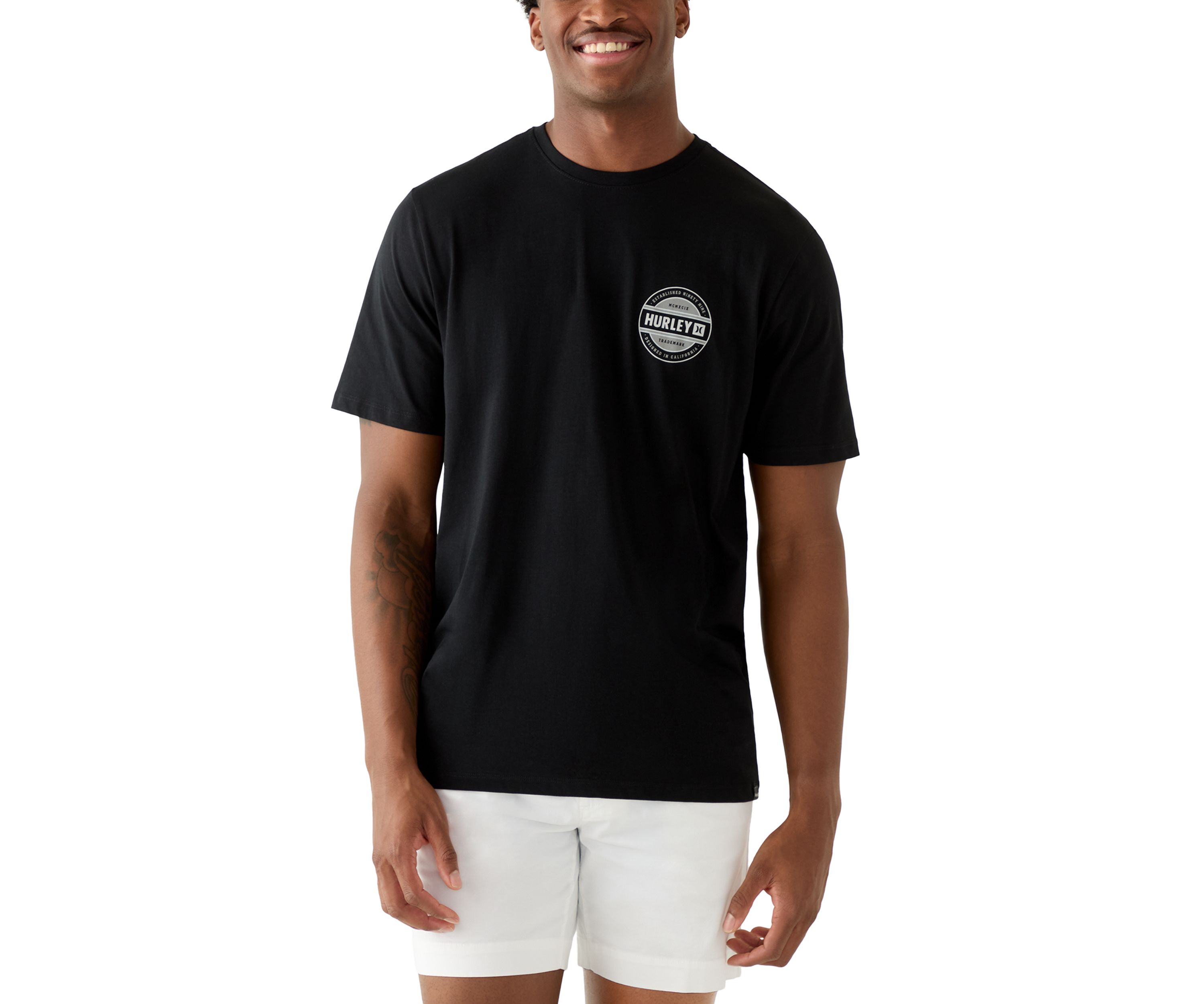 Mens Short Sleeve Graphic Filler T-Shirt