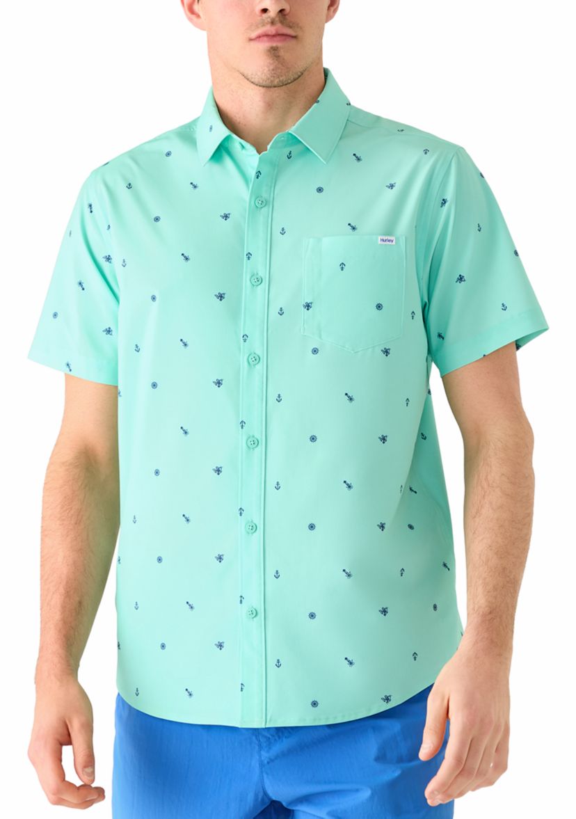 hurley dress shirt Men's Casual Button Down Shirts  Hurley