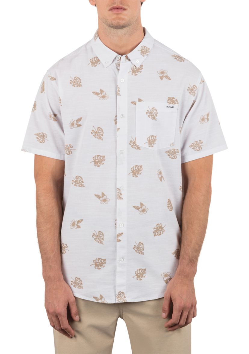 One and Only Printed Stretch Short Sleeve Woven