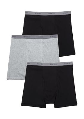 Hanes Ultimate Big & Tall 3 Pack Knit Boxer Briefs | belk
