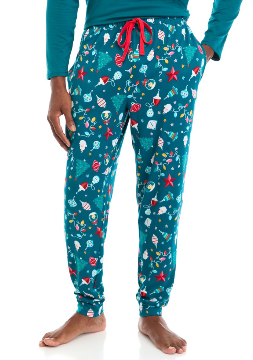 Mens Holiday Lights Joggers