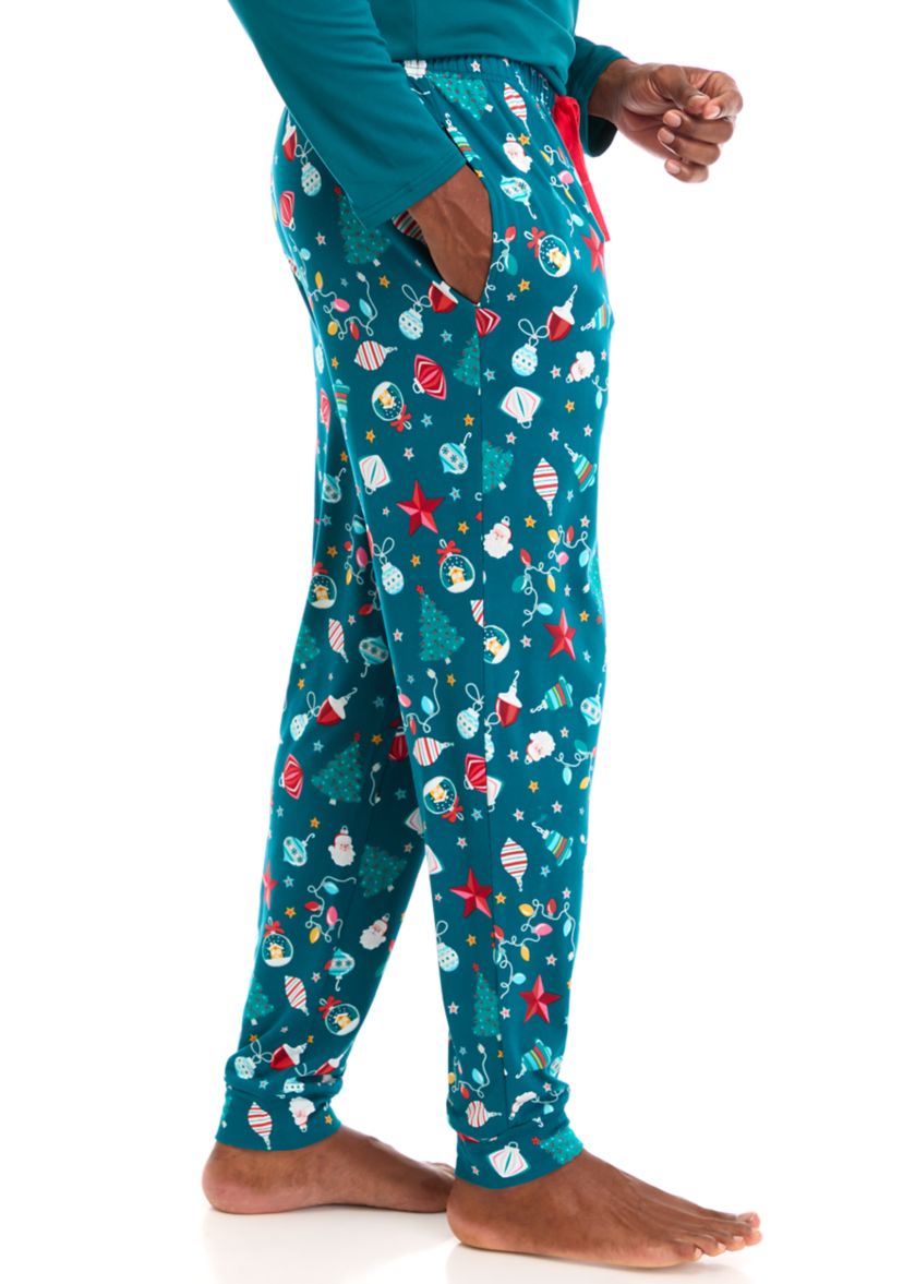 Mens Holiday Lights Joggers