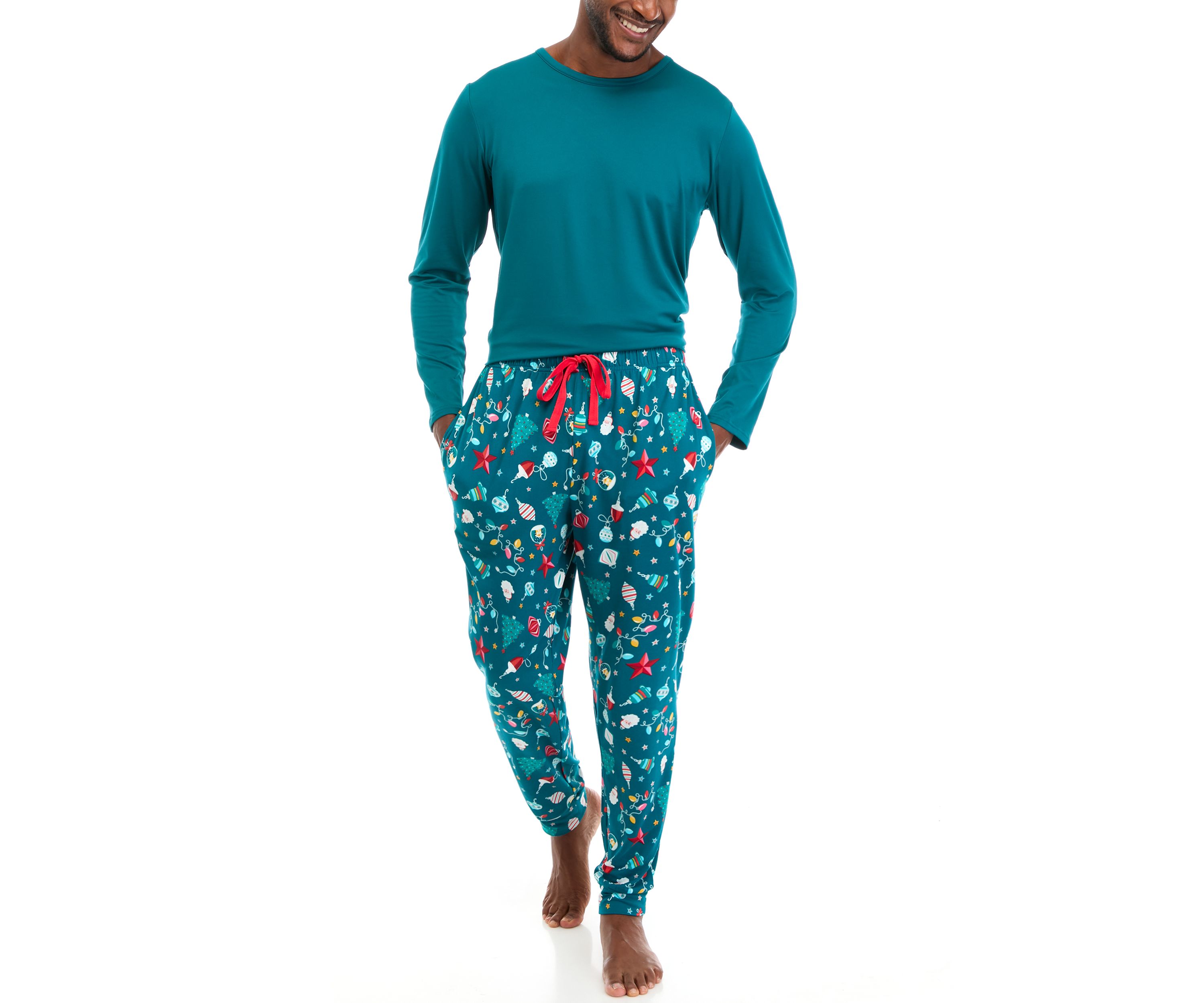 Mens Holiday Lights Joggers