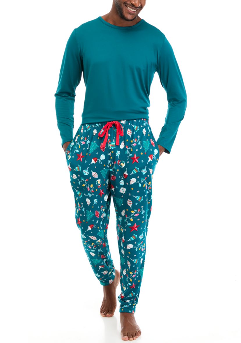 Mens Holiday Lights Joggers