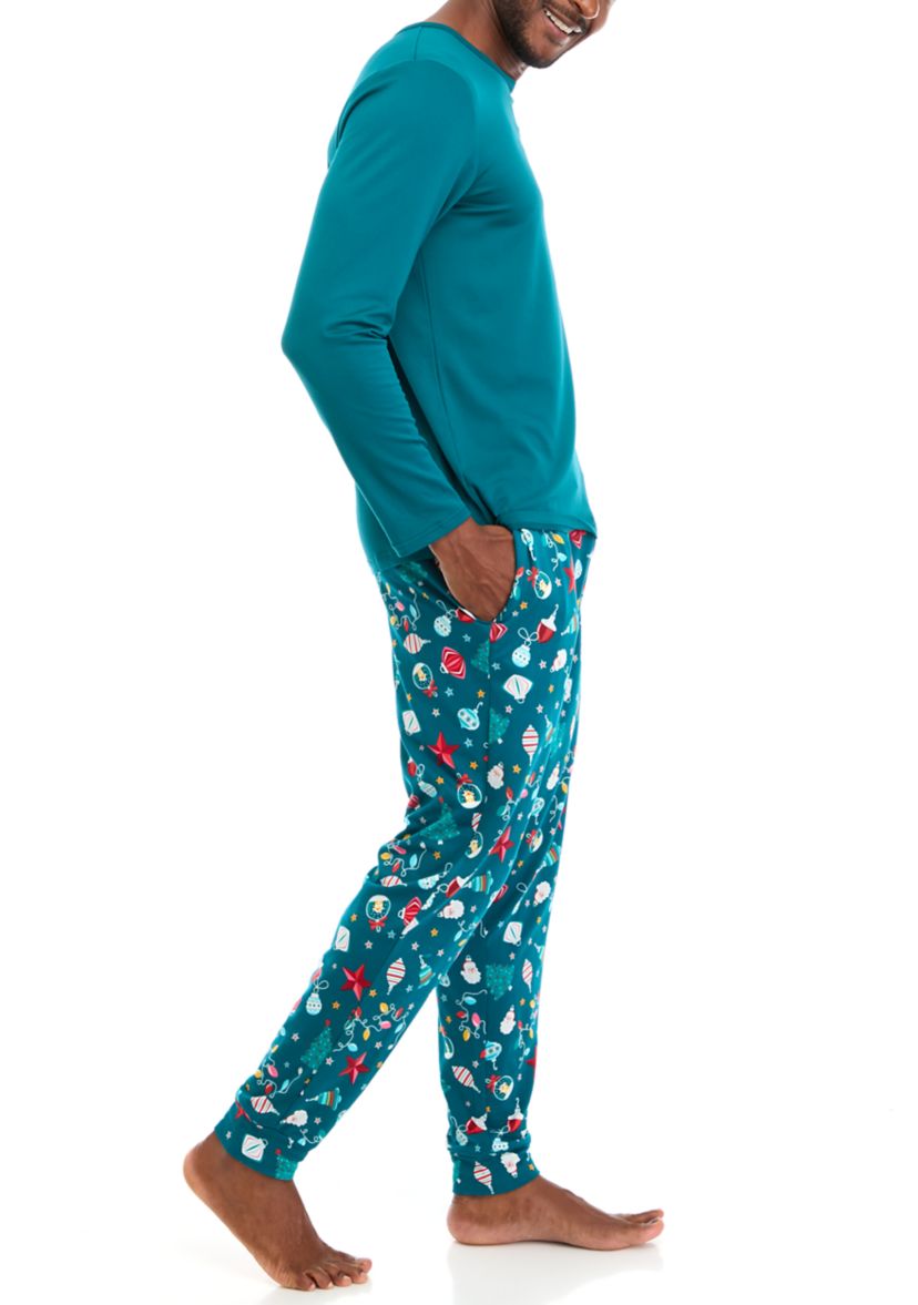 Mens Holiday Lights Joggers