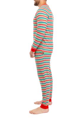 Men's Merry Multi Stripe Jogger Pajama Pants