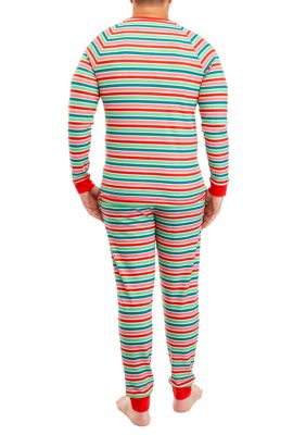 Men's Merry Multi Stripe Jogger Pajama Pants