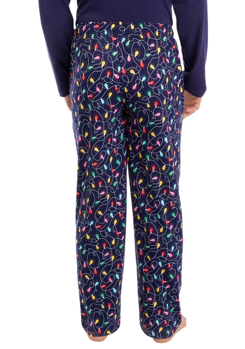 Big & Tall Navy Lights Pajama Pants