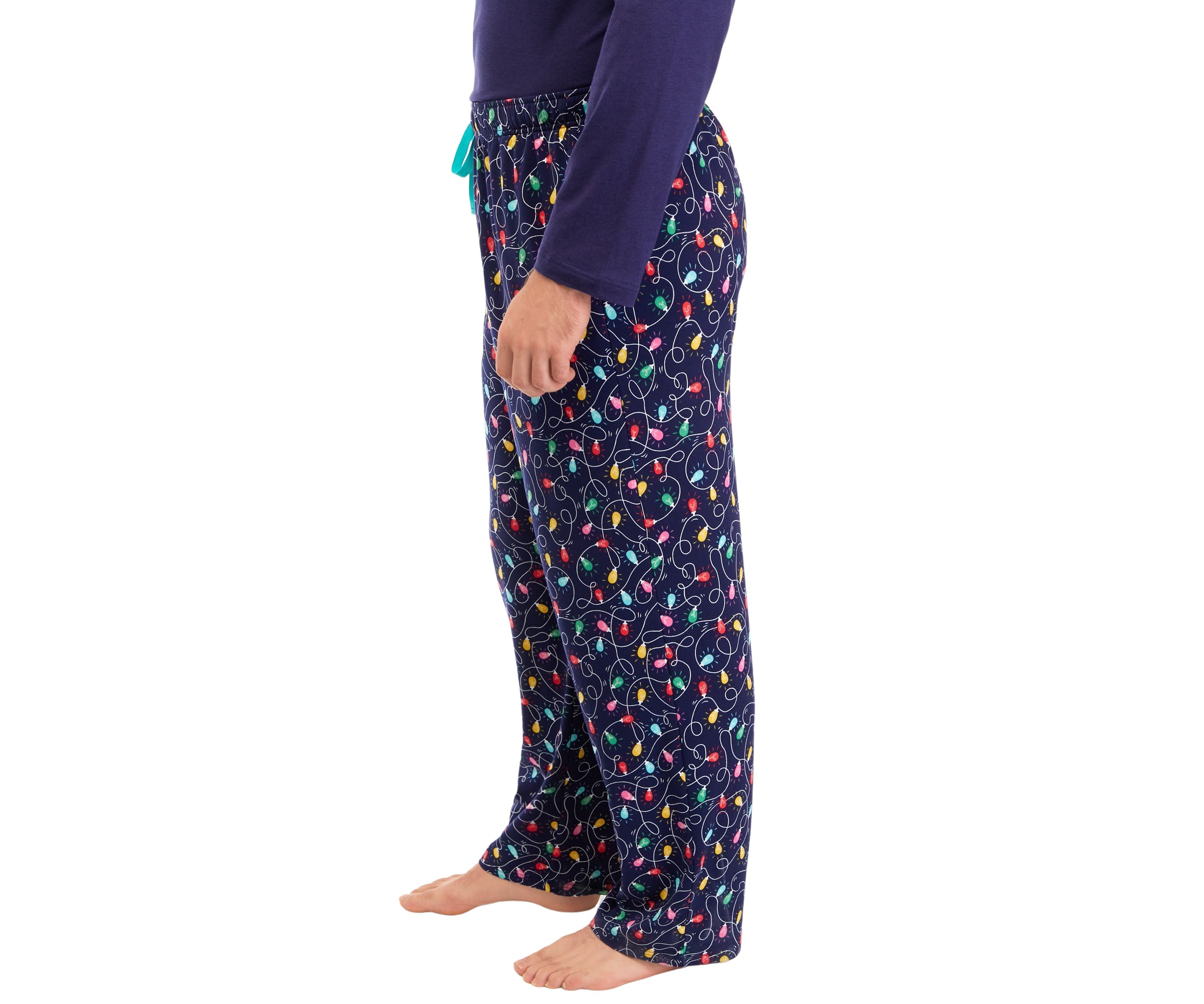 Big & Tall Navy Lights Pajama Pants