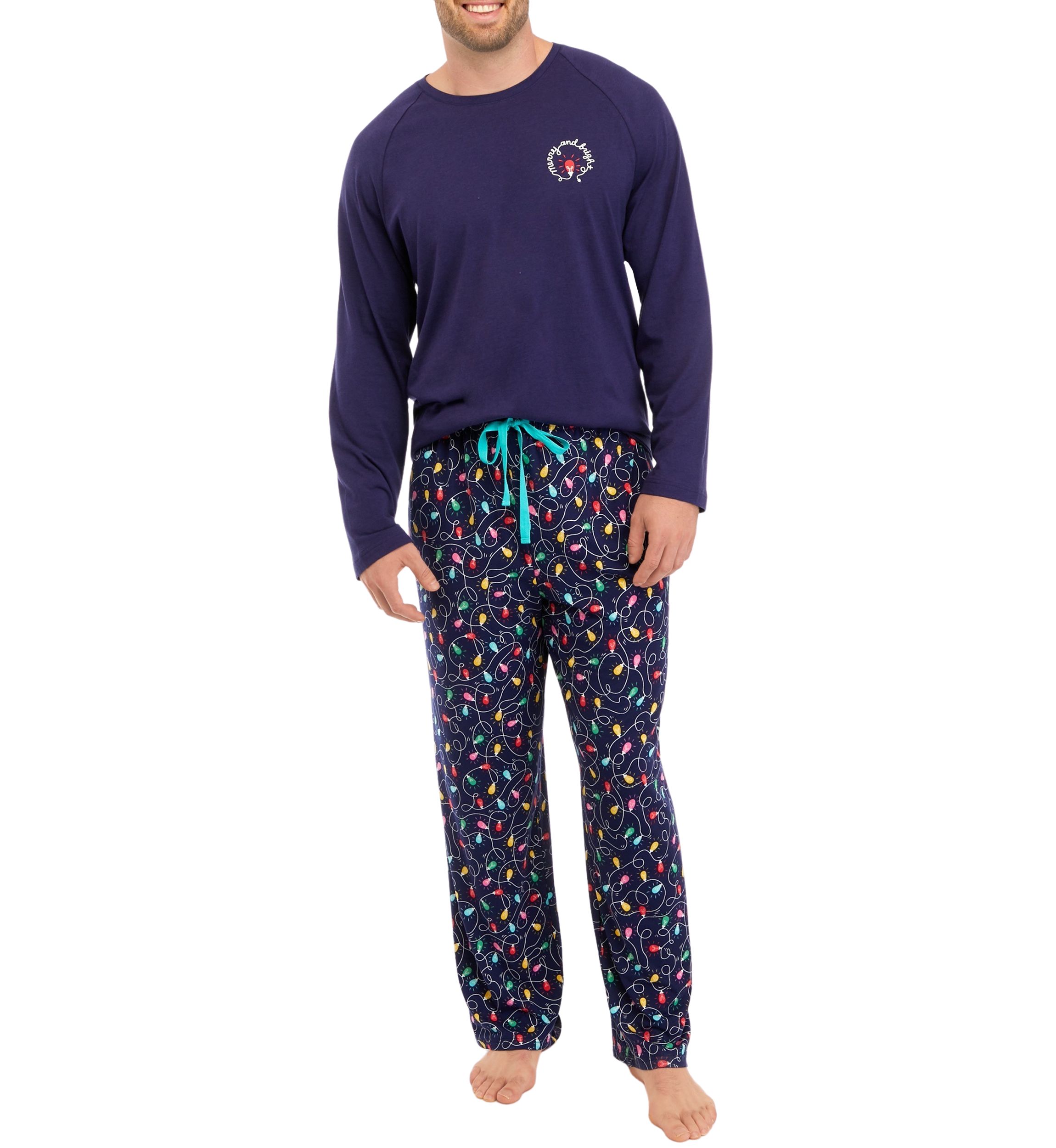 Big & Tall Navy Lights Pajama Pants