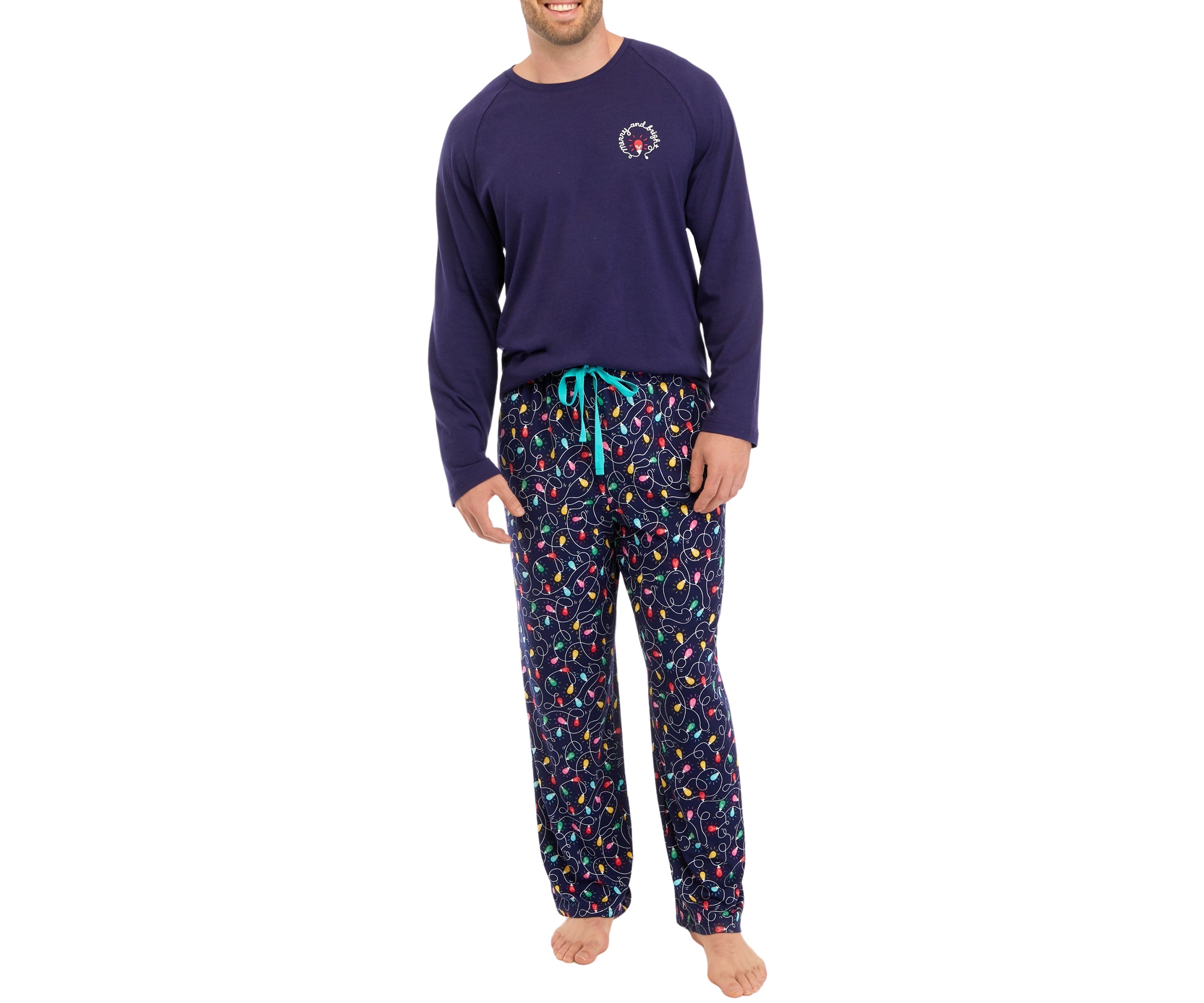 Big & Tall Navy Lights Pajama Pants