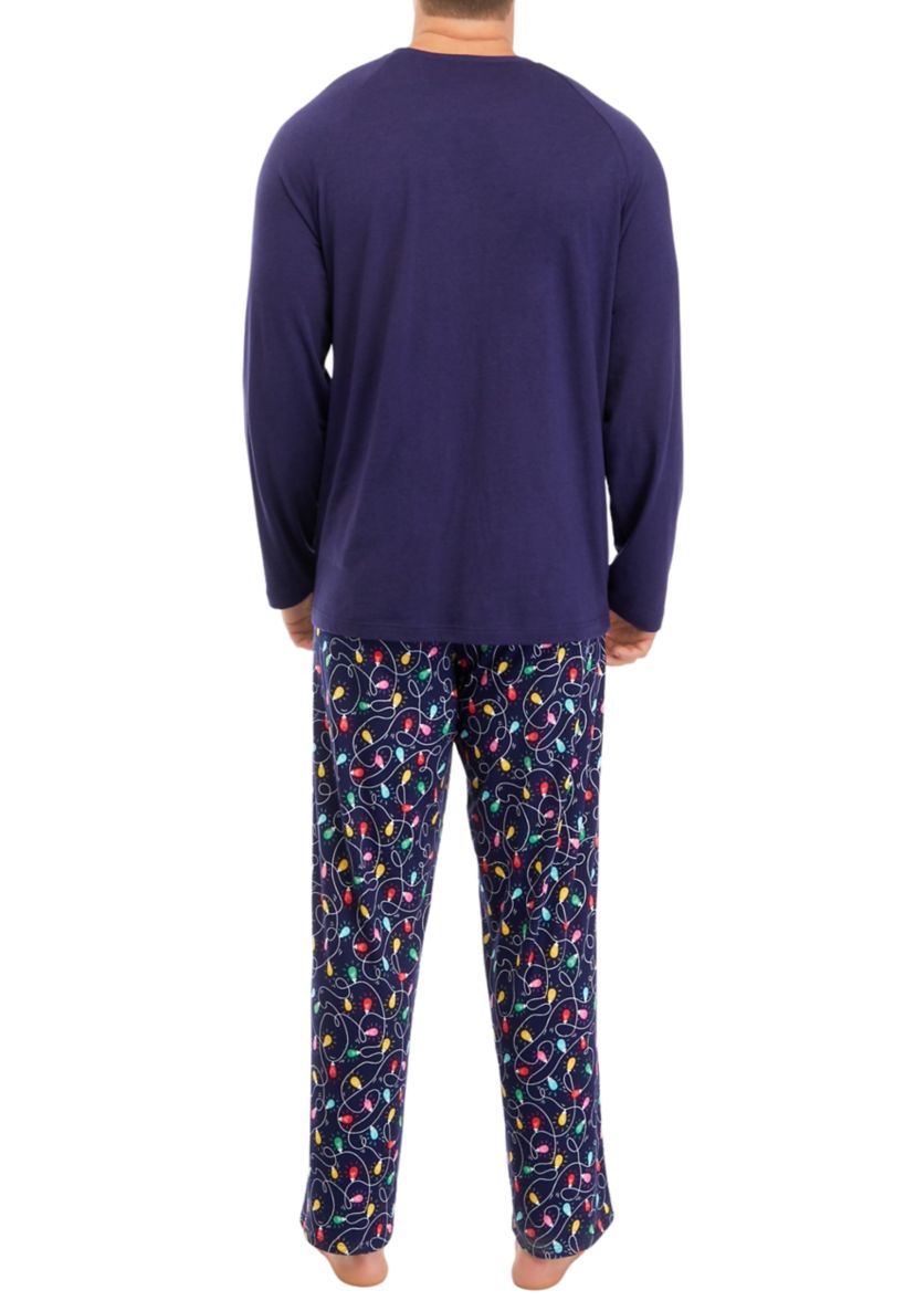 Big & Tall Navy Lights Pajama Pants