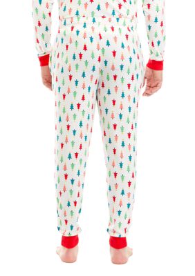 Men's Merry Multi Trees Jogger Pajama Pants