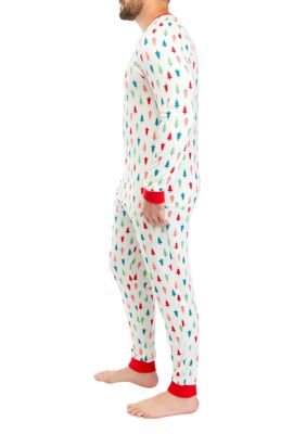 Men's Merry Multi Trees Jogger Pajama Pants