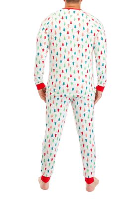 Men's Merry Multi Trees Jogger Pajama Pants