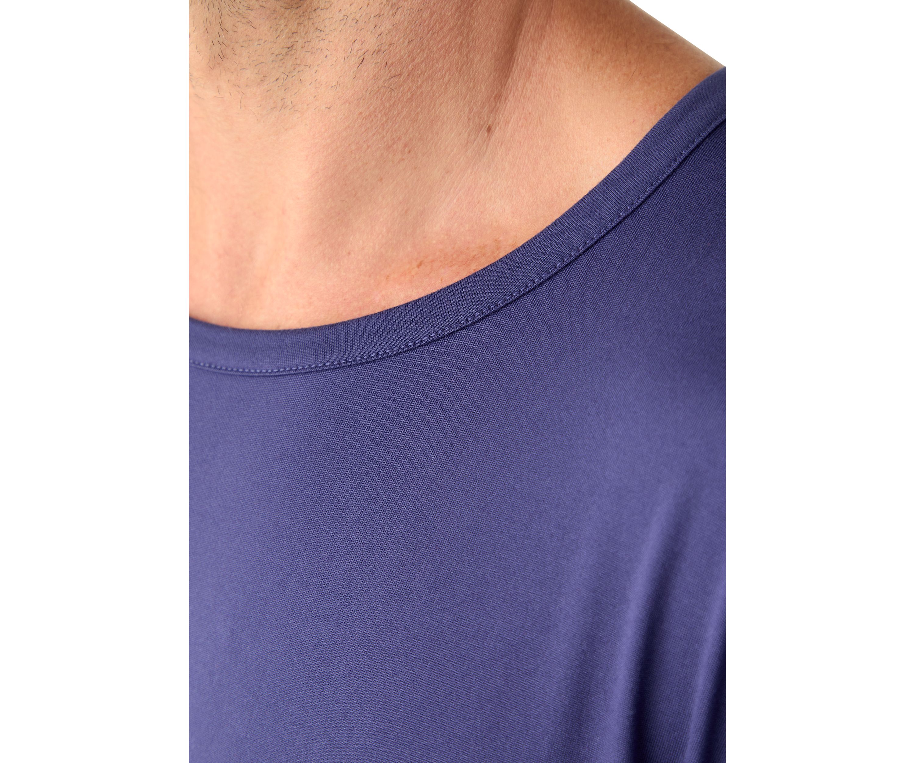 Mens Beachy Christmas Solid Short Sleeve Pajama Top
