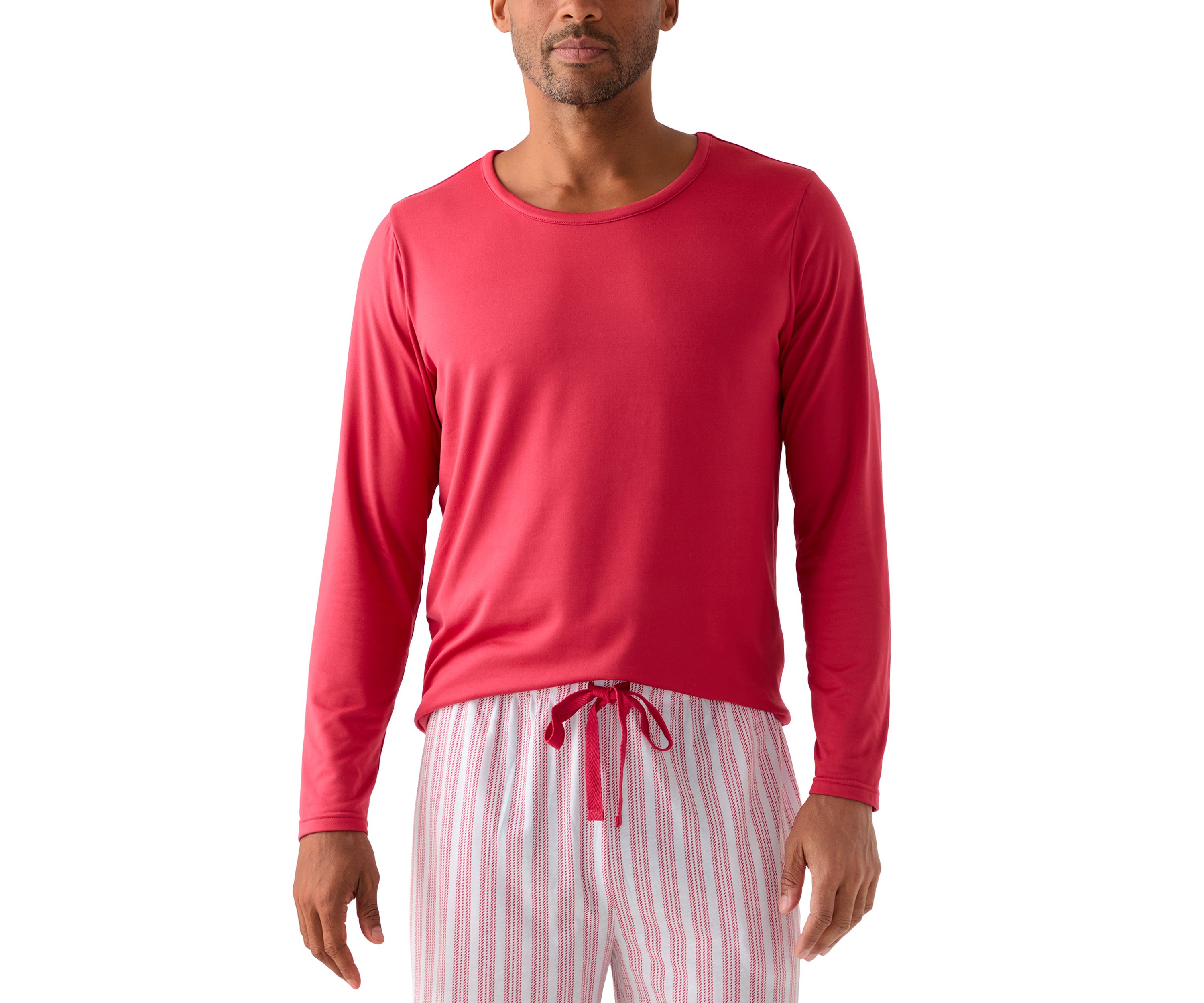 Mens Long Sleeve Pajama Top