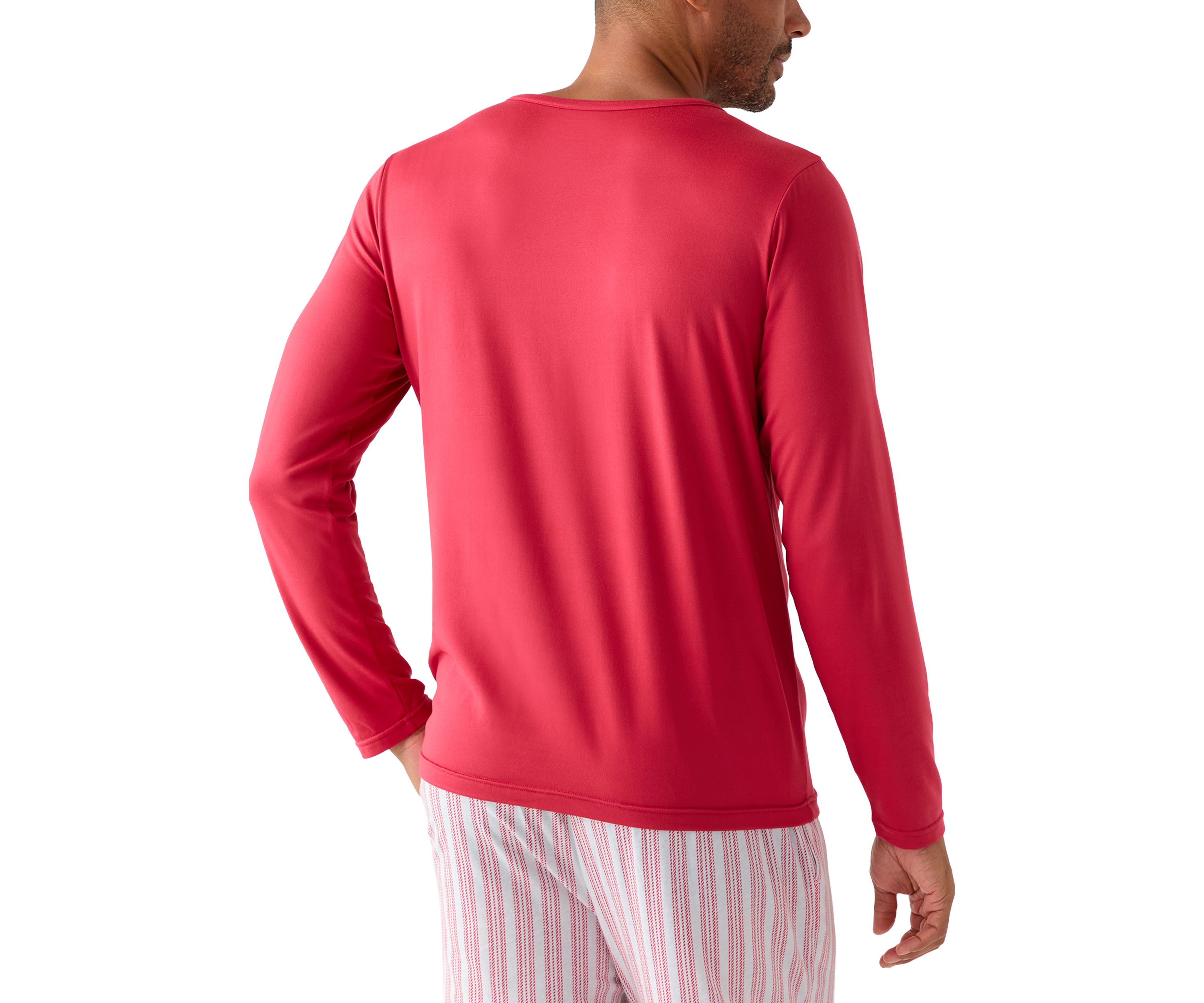 Mens Long Sleeve Pajama Top