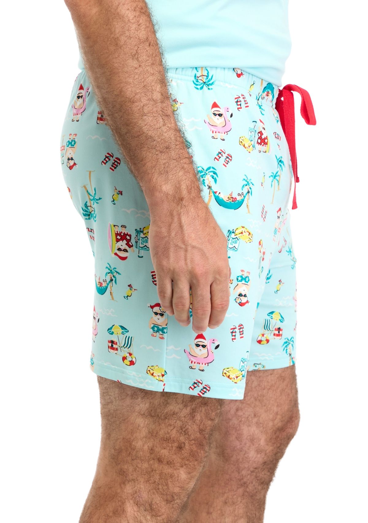 Mens Beachy Christmas Pajama Shorts