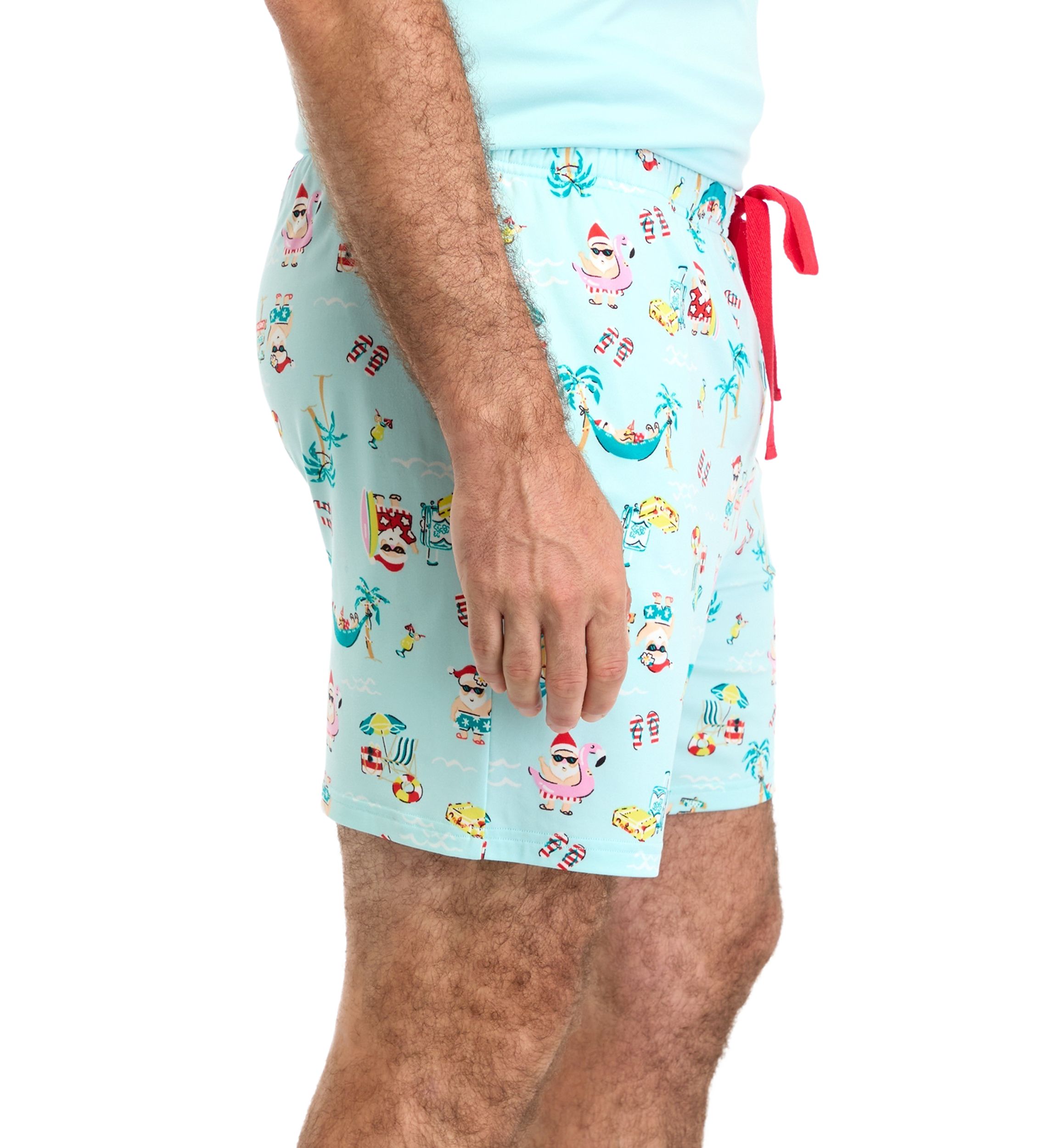 Mens Beachy Christmas Pajama Shorts