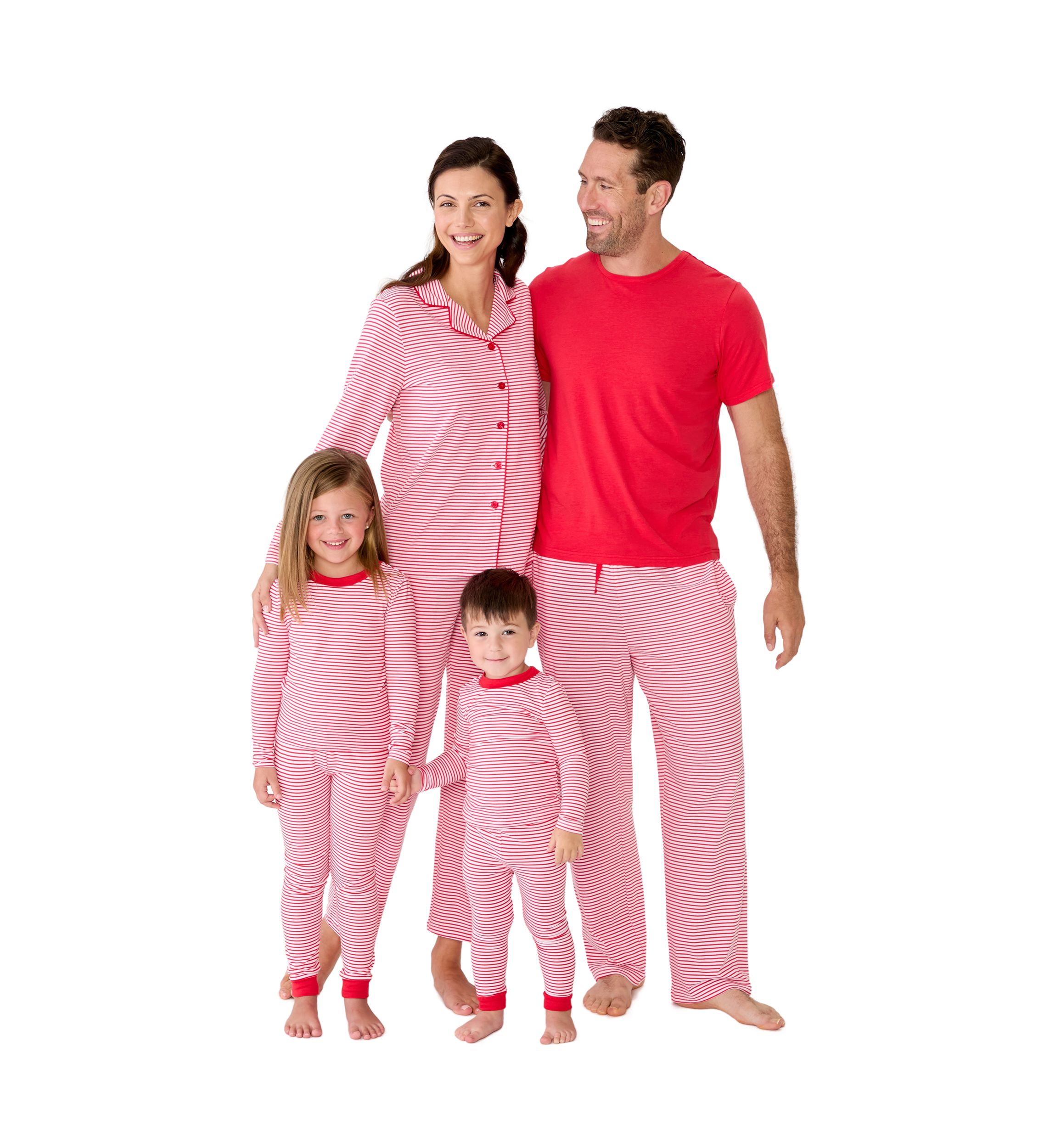 Mens Red Stripe Pajama Pants