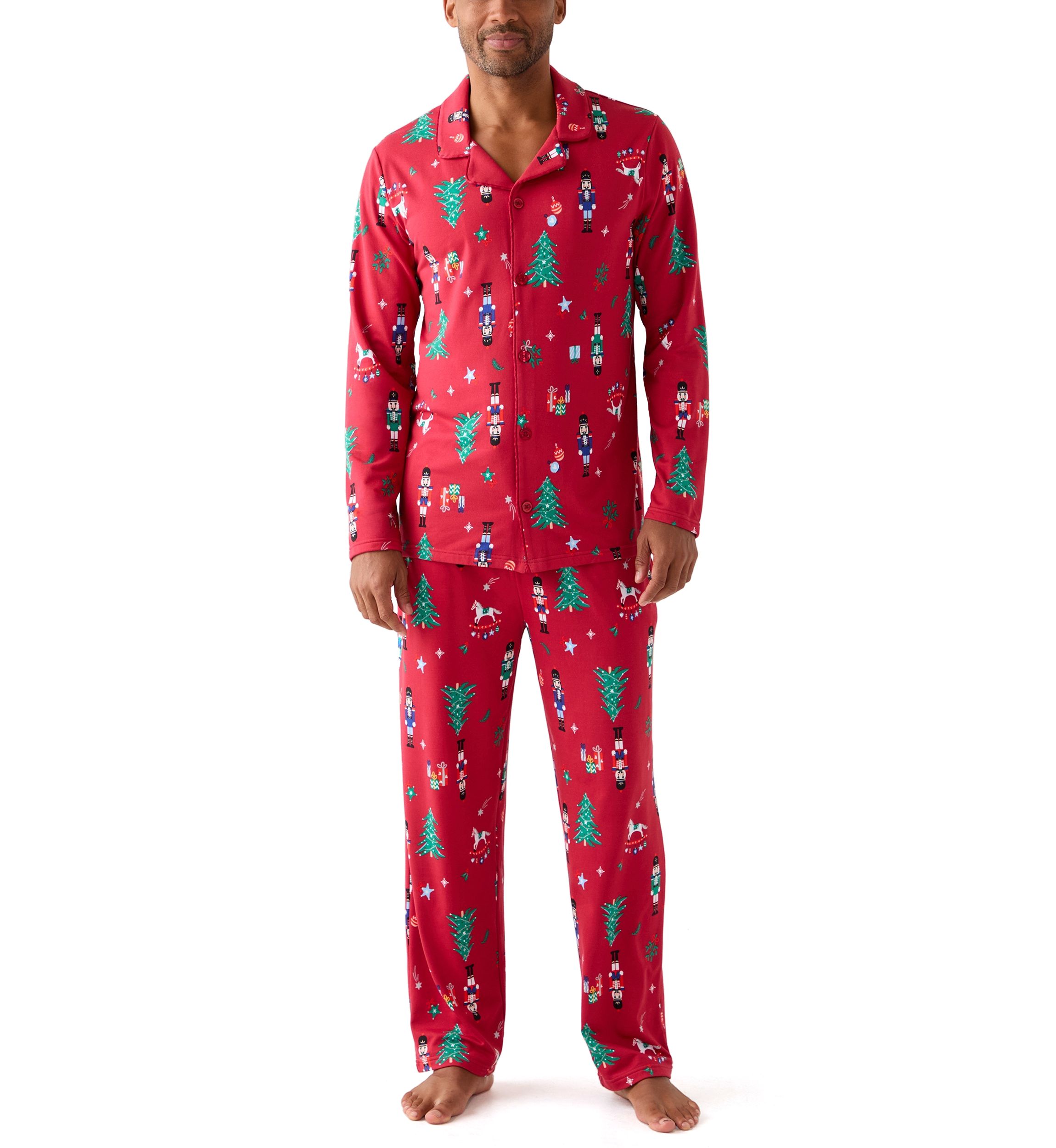 Mens Nutcracker Pajama Set 