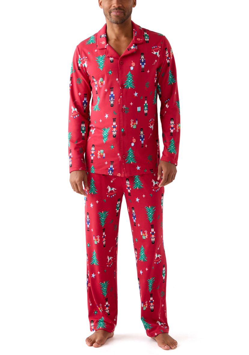 Mens Nutcracker Pajama Set 