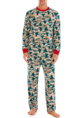 PAJAMARAMA Christmas Camo Pajama Set Dad belk