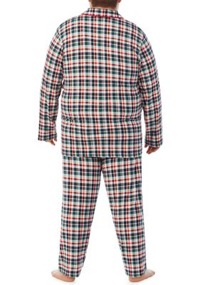 PAJAMARAMA Big Tall Falala Multi Plaid Pajama Set belk