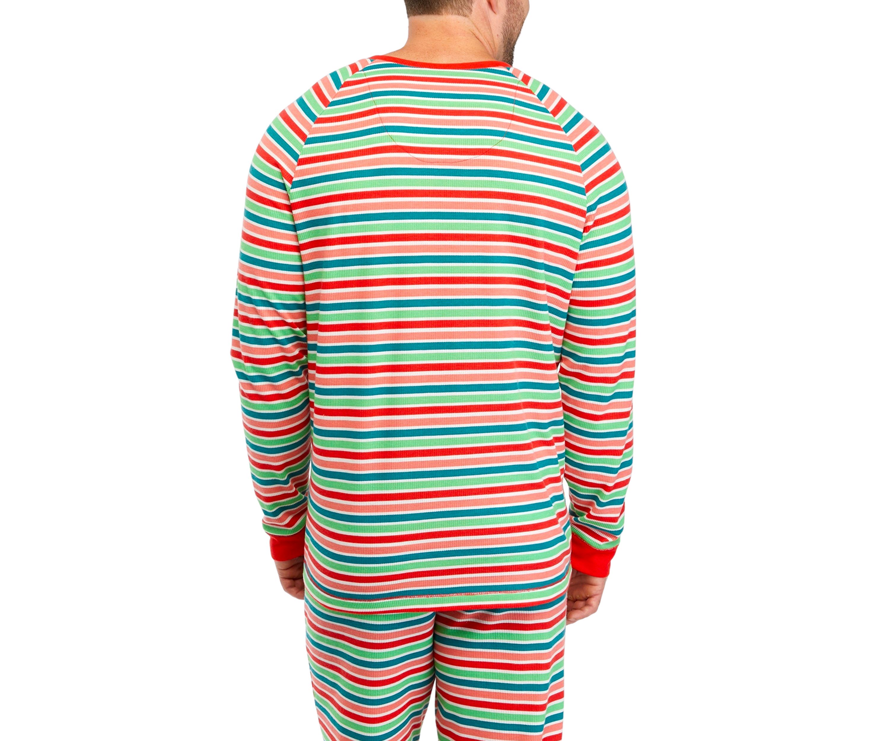 Big & Tall Merry Multi Stripe Henley Sleep Shirt
