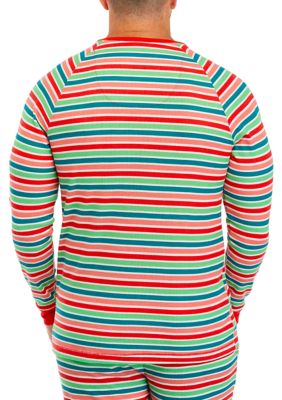 Men's Merry Multi Stripe Pajama Top