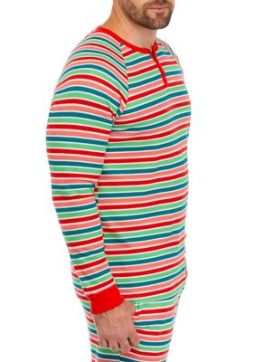 Men's Merry Multi Stripe Pajama Top