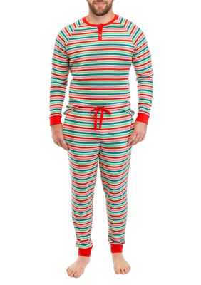 Men's Merry Multi Stripe Pajama Top