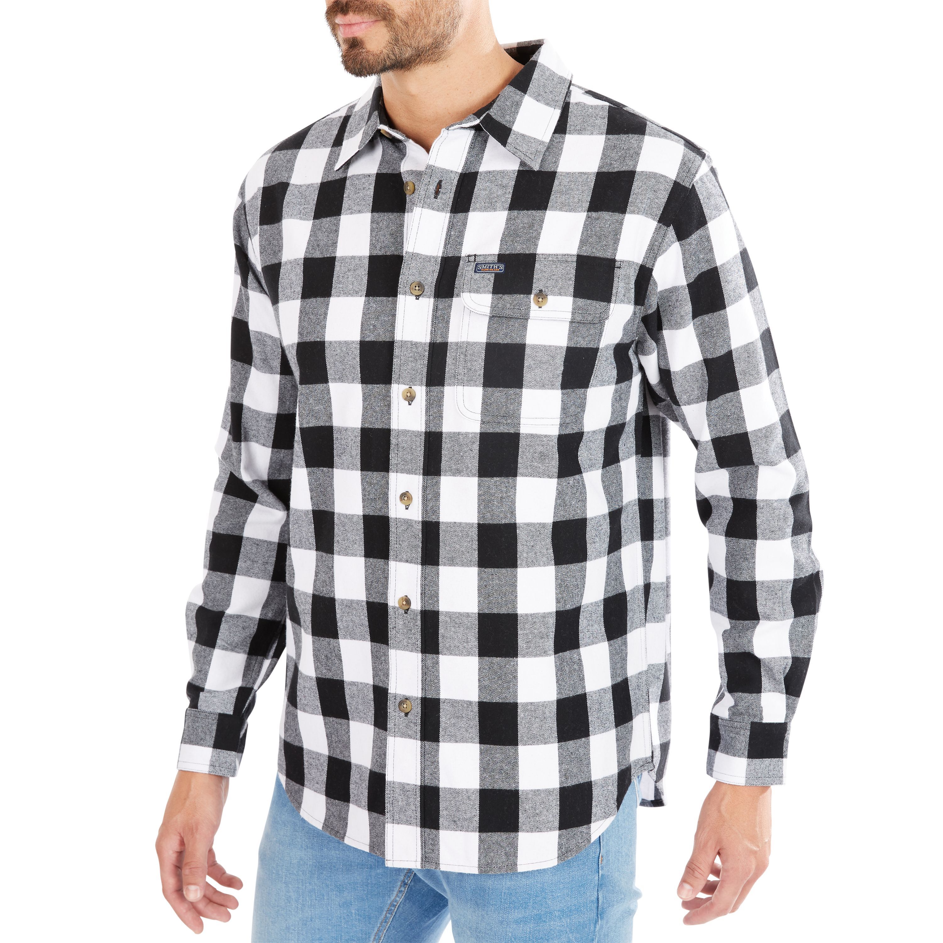 Buffalo Pocket Flannel Button-Up Shirt