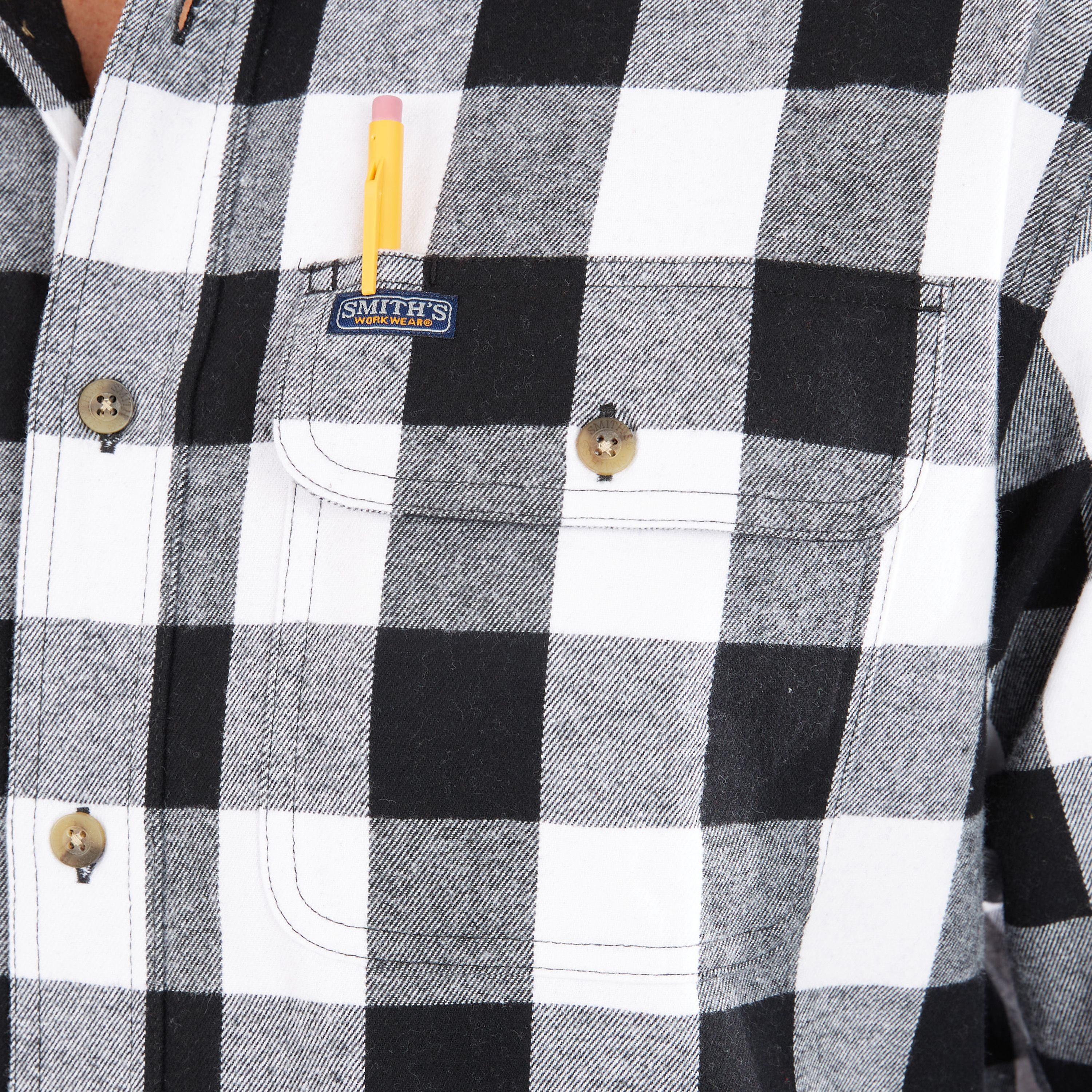 Buffalo Pocket Flannel Button-Up Shirt
