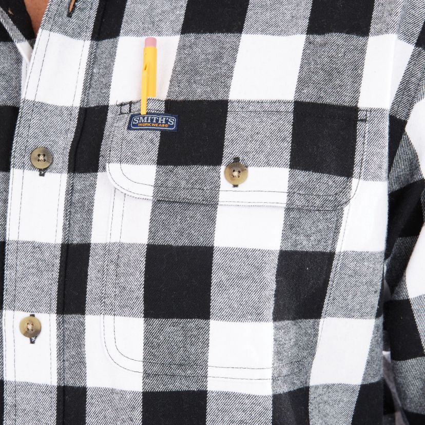 Buffalo Pocket Flannel Button-Up Shirt