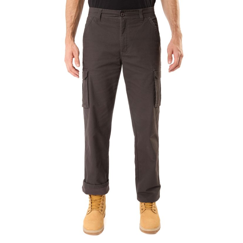 Big & Tall Stretch Fleece-Lined Canvas Cargo Pant