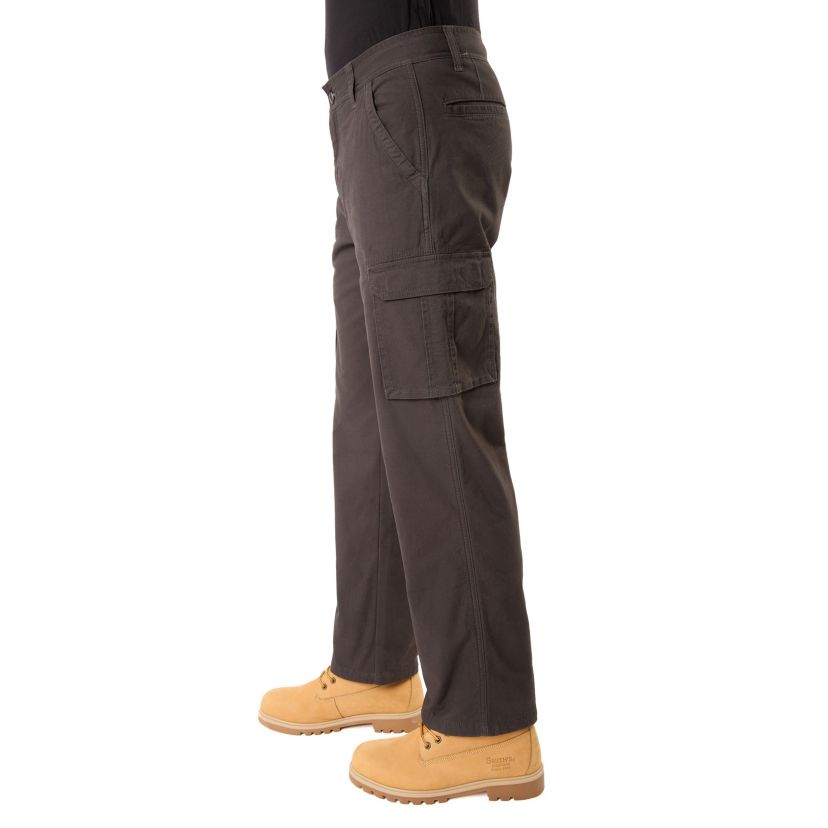 Big & Tall Stretch Fleece-Lined Canvas Cargo Pant