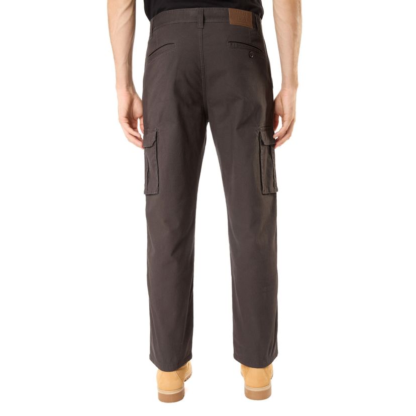 Big & Tall Stretch Fleece-Lined Canvas Cargo Pant
