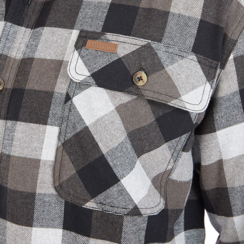 Big & Tall Sherpa-Lined Flannel Shirt Jacket