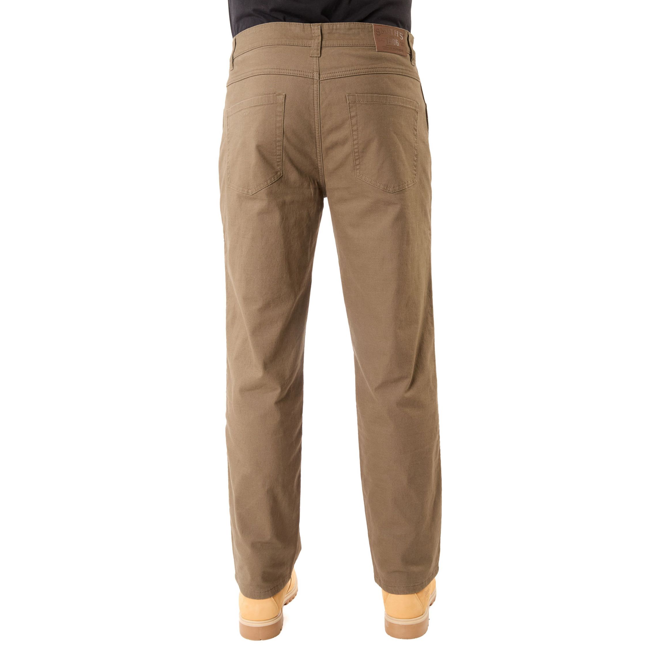 Big & Tall Stretch Fleece-Lined Canvas 5-Pocket Pant