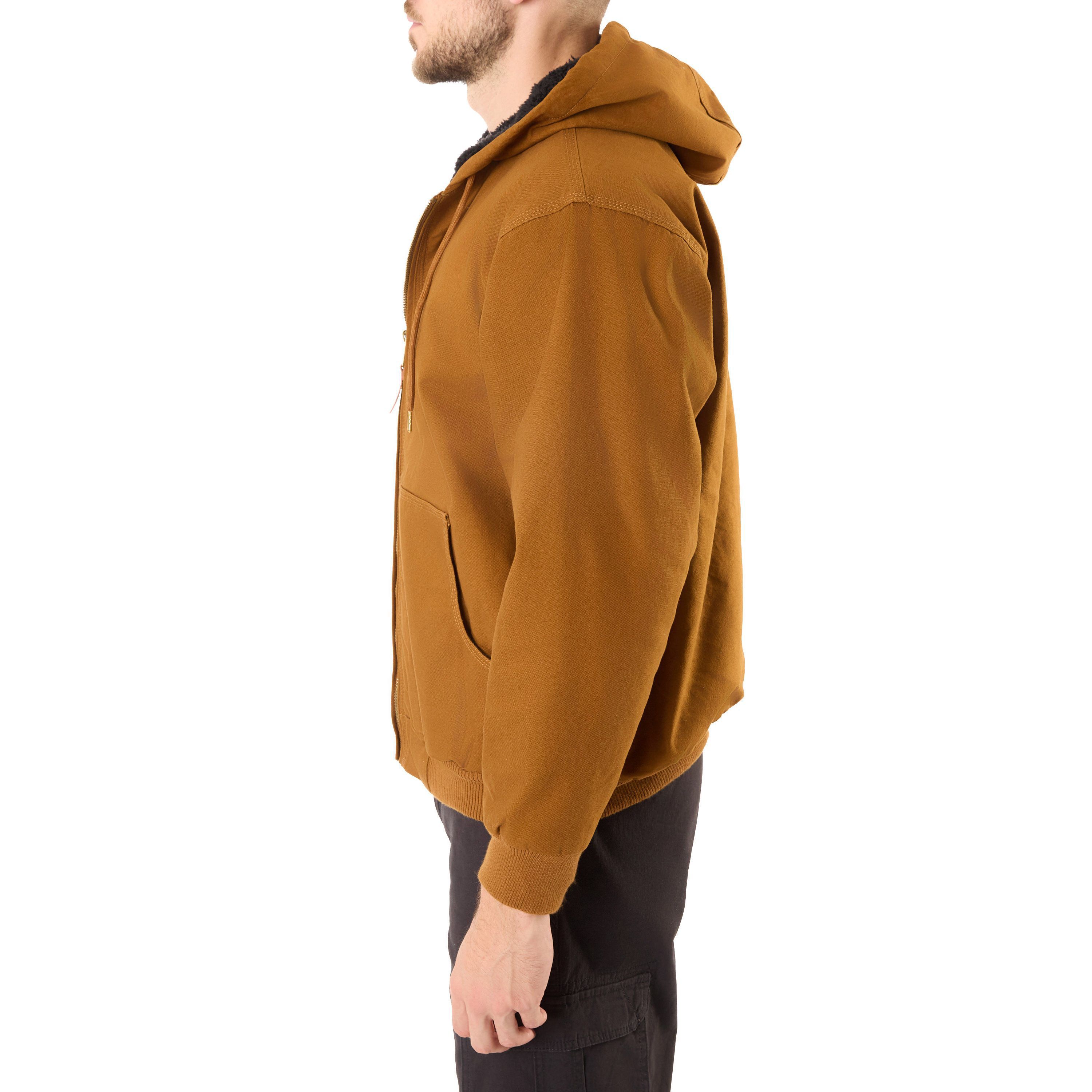Big & Tall Cotton Canvas Sherpa-Lined Jacket