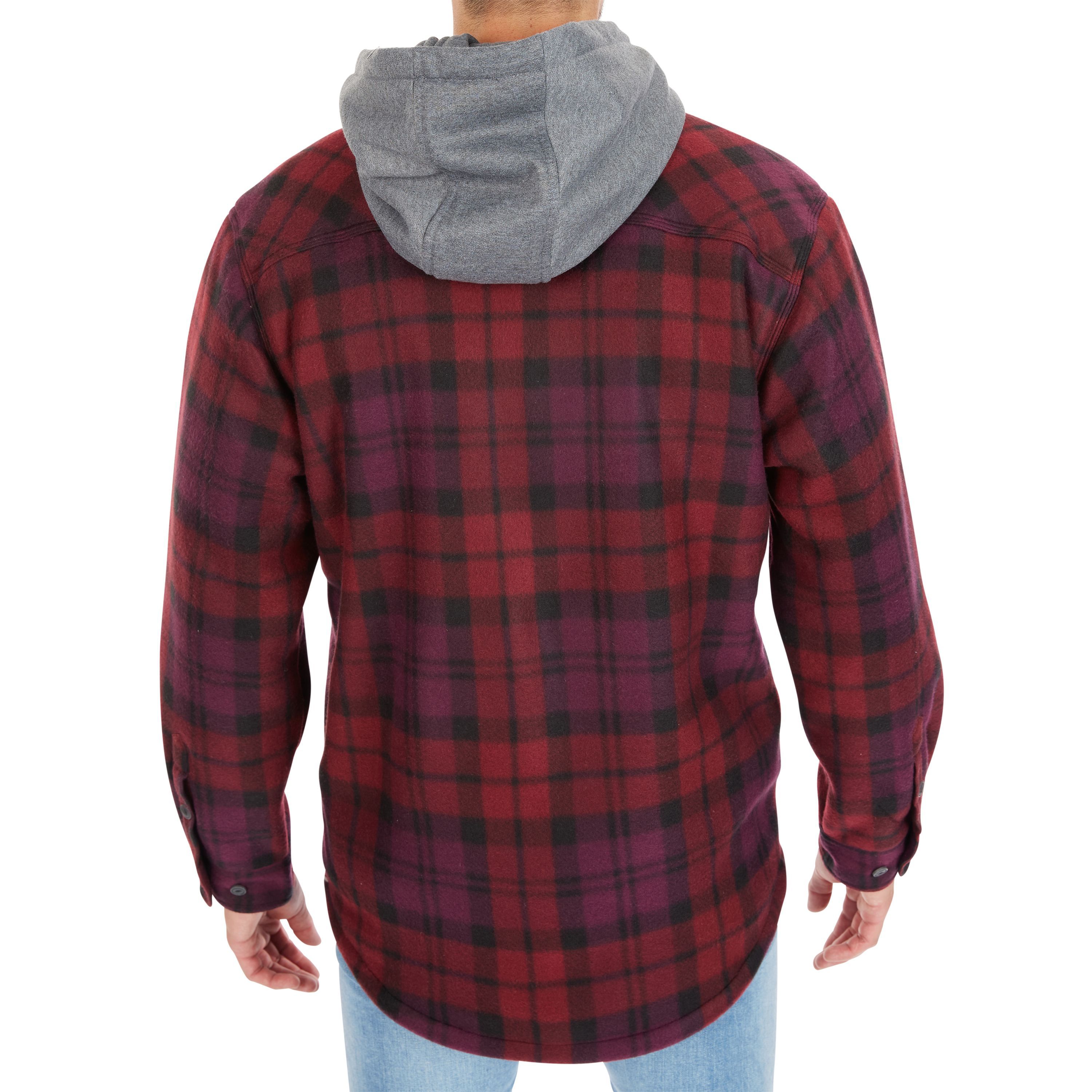Big & Tall Sherpa-Lined Microfleece Shirt Jacket