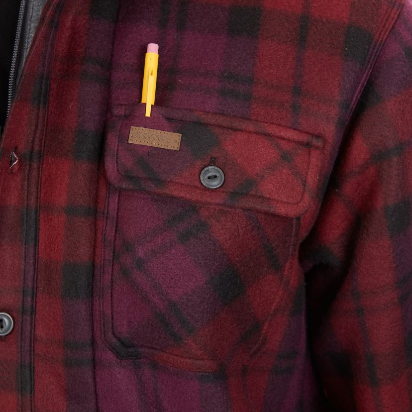 Big & Tall Sherpa-Lined Microfleece Shirt Jacket